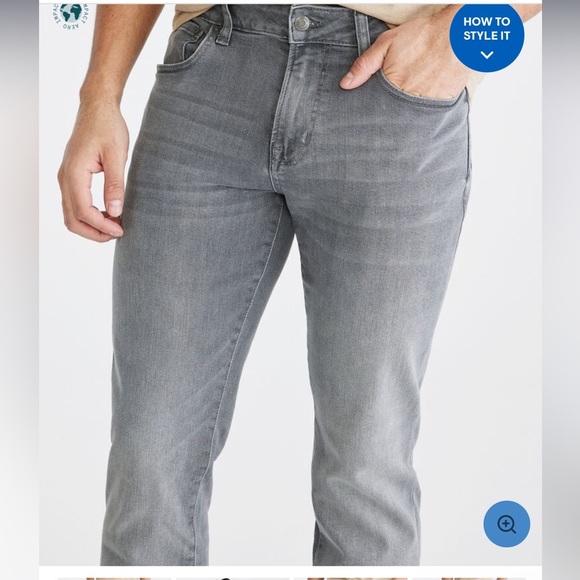 Aeropostale Men’s Grey Slim Jeans - Picture 2 of 12